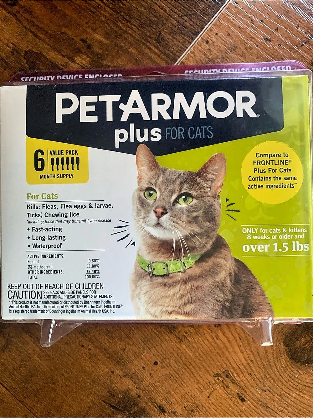 PetArmor Plus for Cats (6 Dose) 6-Month Supply